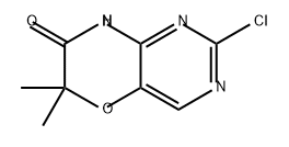 6H-Pyrimido[5,4-b][1,4]oxazin-7(8H)-one, 2-chloro-6,6-dimethyl- 구조식 이미지