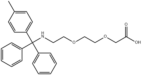 N-(4-Methyltrityl)-8-amino-3,6-dioxaoctanoic acid diethylamine Structure