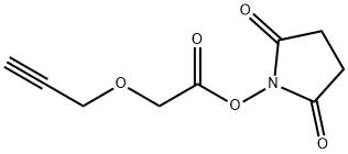 Propargyl-PEG1-Acetic acid-NHS ester Structure