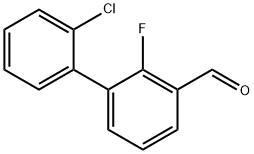 [1,1'-Biphenyl]-3-carboxaldehyde, 2'-chloro-2-fluoro- Structure