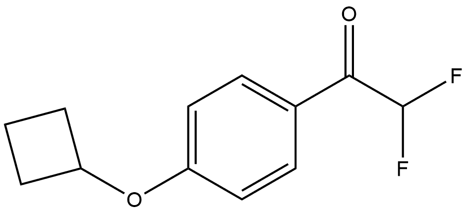 1-(4-cyclobutoxyphenyl)-2,2-difluoroethanone Structure