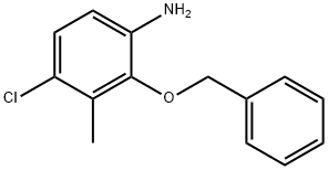 4-Chloro-3-methyl-2-phenylmethoxyaniline Structure