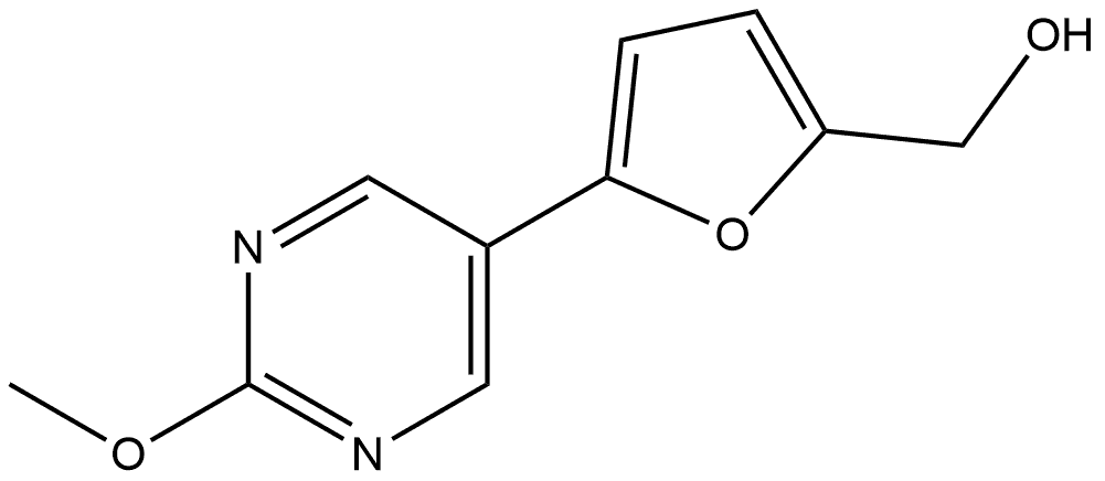 5-(2-Methoxy-5-pyrimidinyl)-2-furanmethanol Structure