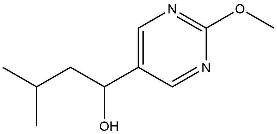 2-Methoxy-α-(2-methylpropyl)-5-pyrimidinemethanol Structure