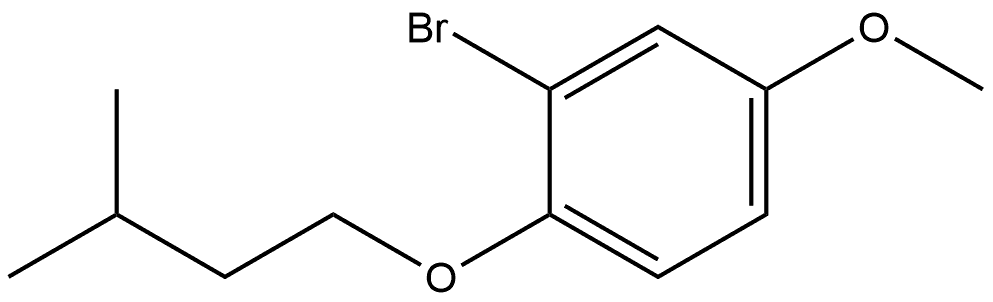 2-Bromo-4-methoxy-1-(3-methylbutoxy)benzene Structure