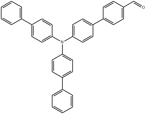 [1,1'-Biphenyl]-4-carboxaldehyde, 4'-[bis([1,1'-biphenyl]-4-yl)amino]- Structure