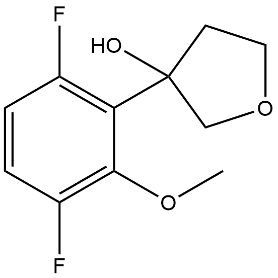 3-(3,6-Difluoro-2-methoxyphenyl)tetrahydro-3-furanol Structure