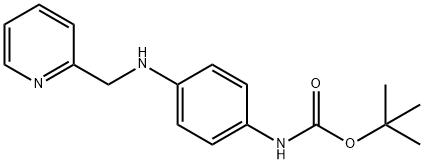 Carbamic acid, N-[4-[(2-pyridinylmethyl)amino]phenyl]-, 1,1-dimethylethyl ester Structure