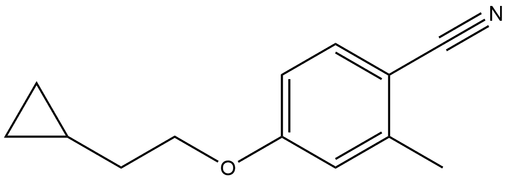 4-(2-Cyclopropylethoxy)-2-methylbenzonitrile Structure