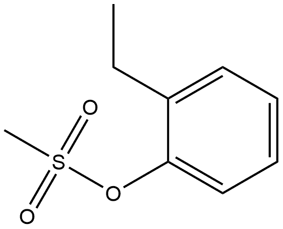 Phenol, 2-ethyl-, 1-methanesulfonate Structure