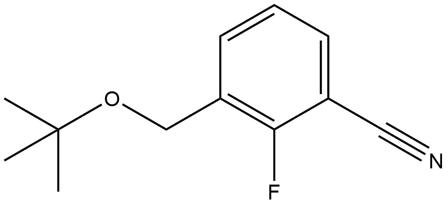 3-[(1,1-Dimethylethoxy)methyl]-2-fluorobenzonitrile Structure