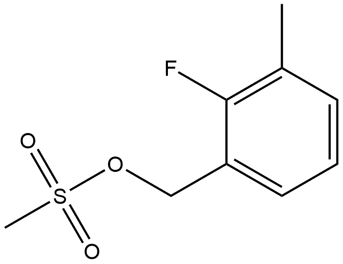 Benzenemethanol, 2-fluoro-3-methyl-, 1-methanesulfonate Structure