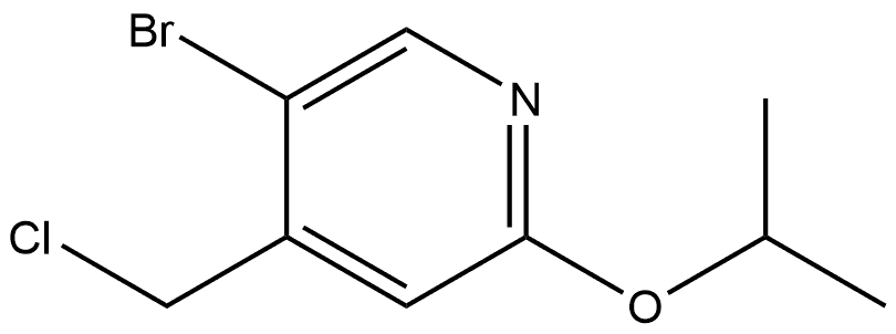 5-Bromo-4-(chloromethyl)-2-(1-methylethoxy)pyridine Structure