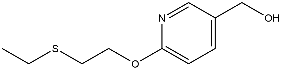 6-[2-(Ethylthio)ethoxy]-3-pyridinemethanol Structure