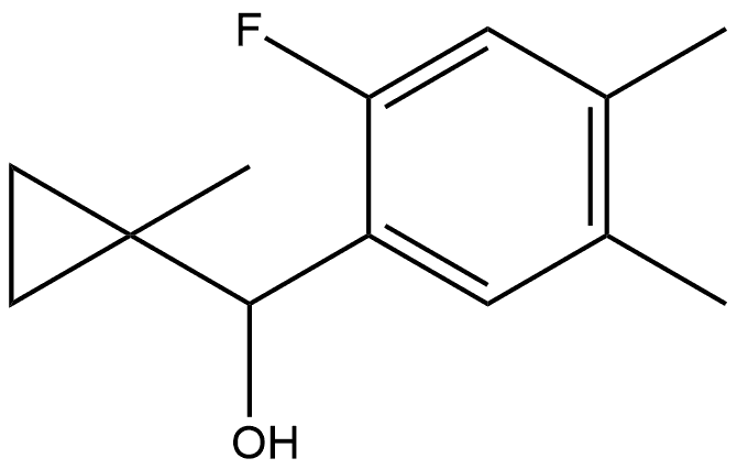 2-Fluoro-4,5-dimethyl-α-(1-methylcyclopropyl)benzenemethanol 구조식 이미지