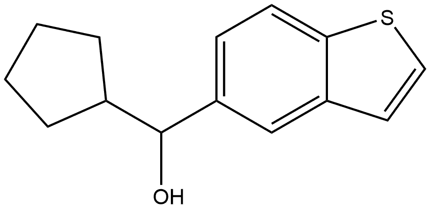 α-Cyclopentylbenzo[b]thiophene-5-methanol Structure