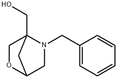 5-(Phenylmethyl)-2-oxa-5-azabicyclo[2.2.1]heptane-4-methanol 구조식 이미지