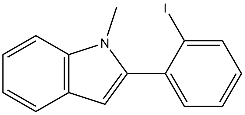 2-(2-Iodophenyl)-1-methylindole 구조식 이미지