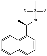 Methanesulfonamide, N-[(1R)-1-(1-naphthalenyl)ethyl]- Structure