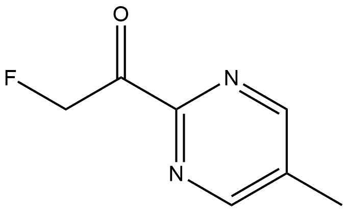 2-Fluoro-1-(5-methyl-2-pyrimidinyl)ethanone Structure