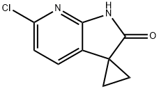 Spiro[cyclopropane-1,3'-[3H]pyrrolo[2,3-b]pyridin]-2'(1'H)-one, 6'-chloro- Structure