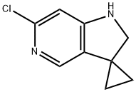 Spiro[cyclopropane-1,3'-[3H]pyrrolo[3,2-c]pyridine], 6'-chloro-1',2'-dihydro- Structure