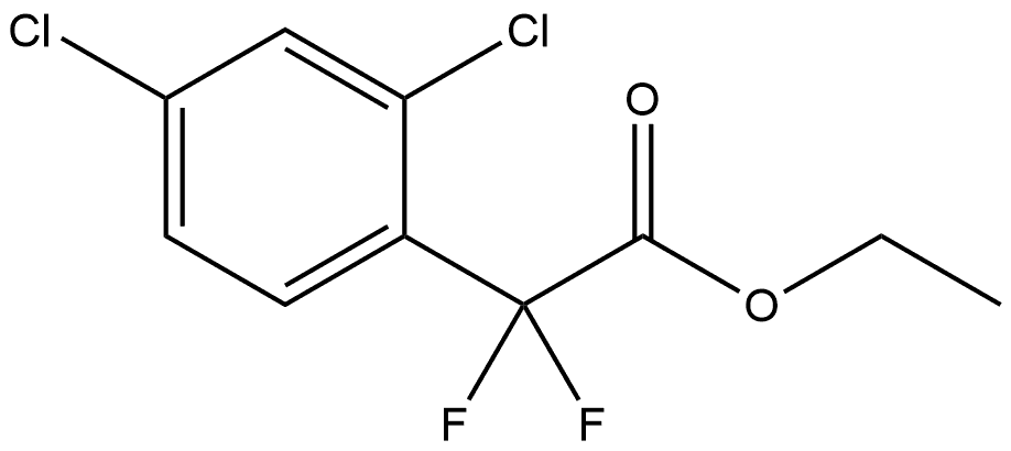 Ethyl 2,4-dichloro-α,α-difluorobenzeneacetate Structure