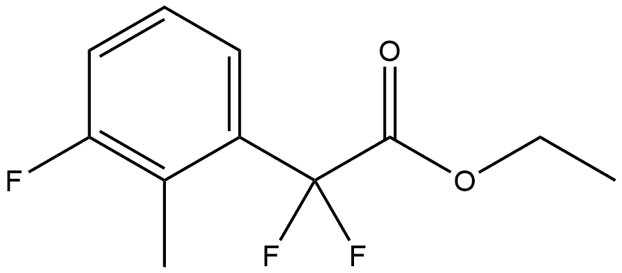 Ethyl α,α,3-trifluoro-2-methylbenzeneacetate Structure