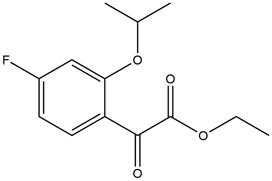 Ethyl 4-fluoro-2-(1-methylethoxy)-α-oxobenzeneacetate Structure