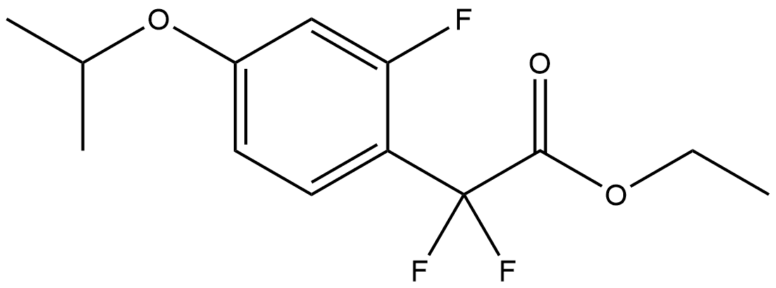 Ethyl α,α,2-trifluoro-4-(1-methylethoxy)benzeneacetate Structure