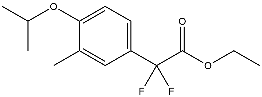 Ethyl α,α-difluoro-3-methyl-4-(1-methylethoxy)benzeneacetate Structure