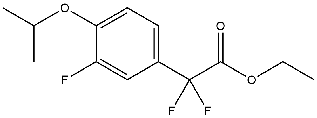 Ethyl α,α,3-trifluoro-4-(1-methylethoxy)benzeneacetate Structure