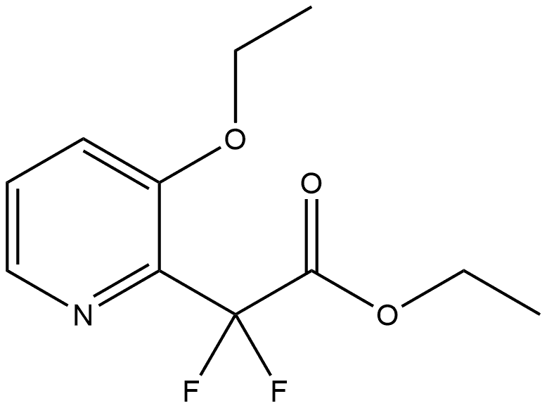 Ethyl 2-(3-ethoxypyridin-2-yl)-2,2-difluoroacetate Structure