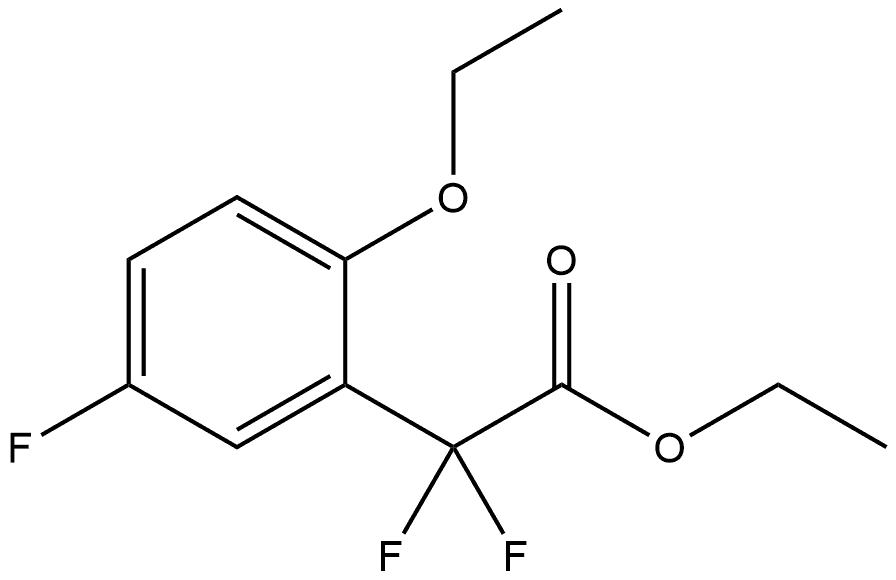 Ethyl 2-ethoxy-α,α,5-trifluorobenzeneacetate Structure