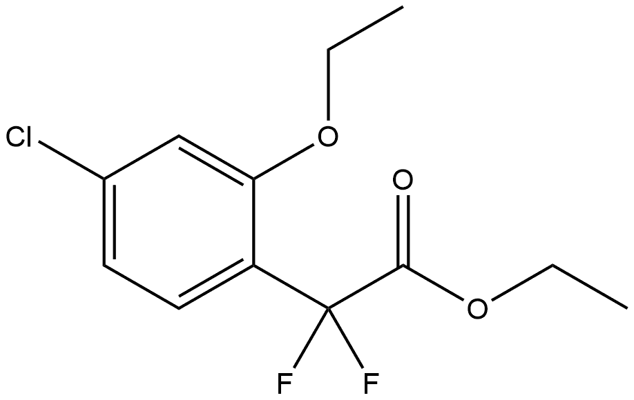 Ethyl 4-chloro-2-ethoxy-α,α-difluorobenzeneacetate Structure