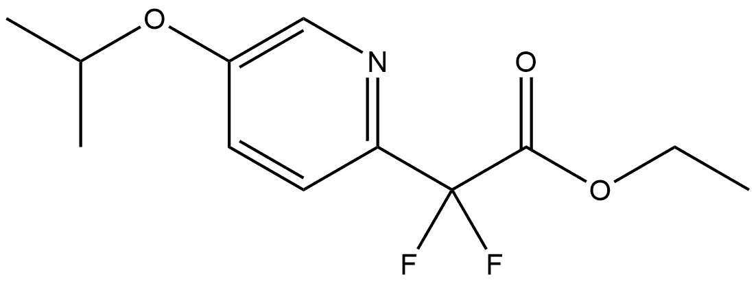 Ethyl 2,2-difluoro-2-(5-isopropoxypyridin-2-yl)acetate Structure