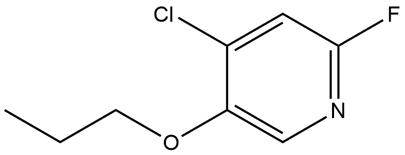 4-Chloro-2-fluoro-5-propoxypyridine Structure