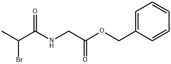 Glycine, N-(2-bromo-1-oxopropyl)-, phenylmethyl ester 구조식 이미지