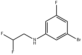 3-bromo-N-(2,2-difluoroethyl)-5-fluoroaniline Structure