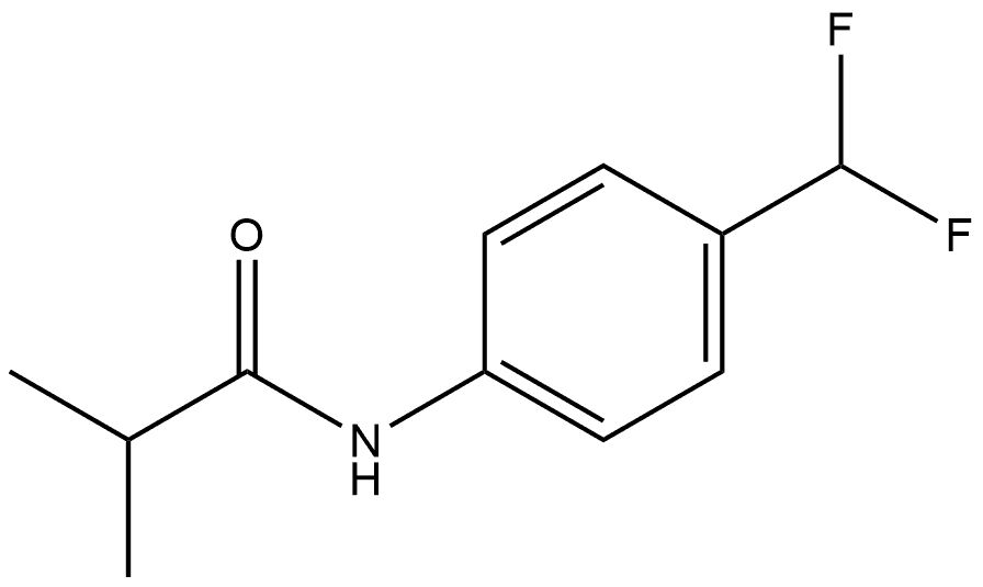 N-[4-(Difluoromethyl)phenyl]-2-methylpropanamide Structure