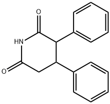 2,6-Piperidinedione, 3,4-diphenyl- Structure