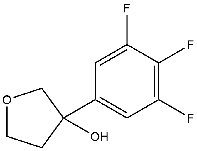 Tetrahydro-3-(3,4,5-trifluorophenyl)-3-furanol Structure