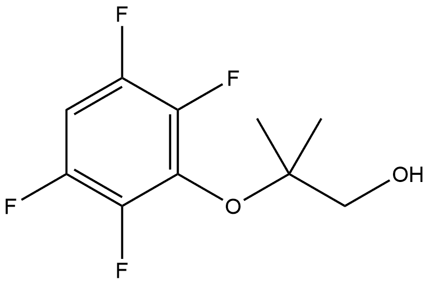 2-Methyl-2-(2,3,5,6-tetrafluorophenoxy)-1-propanol Structure