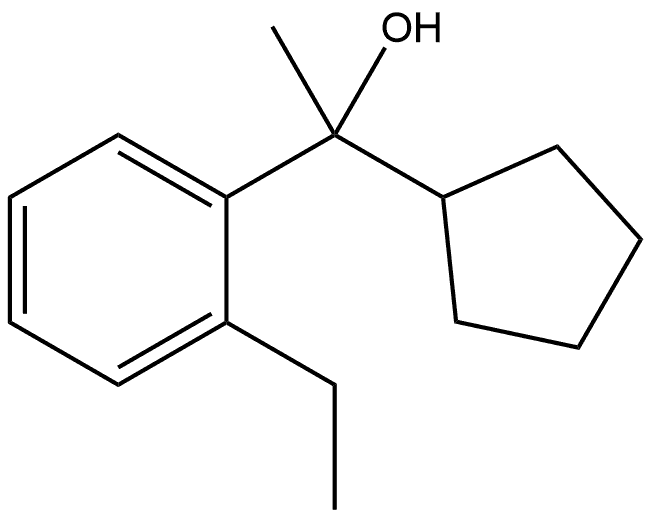 Benzenemethanol, α-cyclopentyl-2-ethyl-α-methyl- Structure