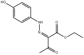 Butanoic acid, 2-[2-(4-hydroxyphenyl)hydrazinylidene]-3-oxo-, ethyl ester, (2Z)- Structure