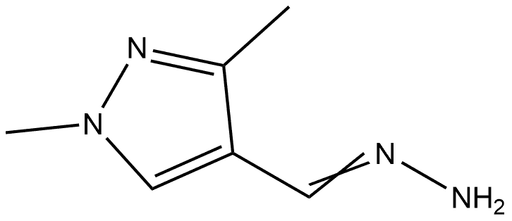 1,3-Dimethyl-1H-pyrazole-4-carboxaldehyde hydrazone Structure