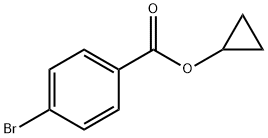 Benzoic acid, 4-bromo-, cyclopropyl ester 구조식 이미지