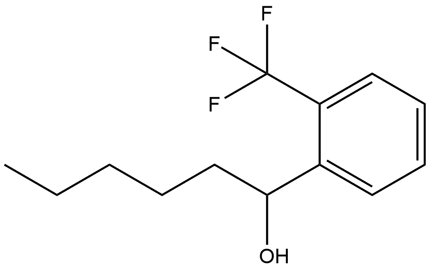 α-Pentyl-2-(trifluoromethyl)benzenemethanol Structure