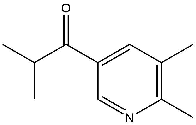 1-(5,6-Dimethyl-3-pyridinyl)-2-methyl-1-propanone Structure