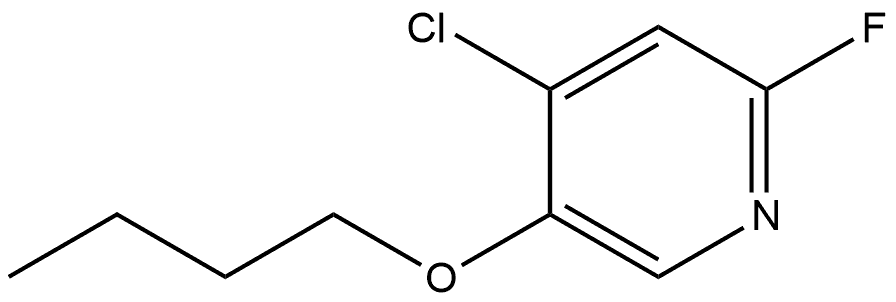 5-Butoxy-4-chloro-2-fluoropyridine Structure